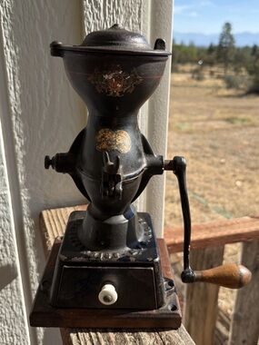 Antique Enterprise No. 1 Cast Iron Coffee Grinder Mill Philadelphia Patd 1875
